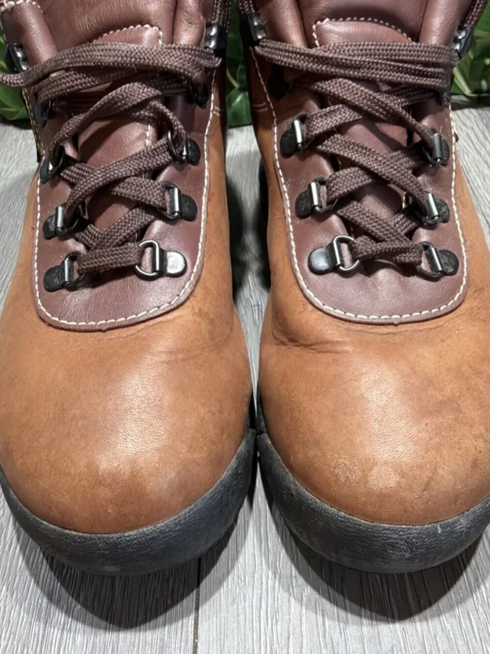 VTG Vasque SKYWALK Sundowner Boots Men 8 Wide Leather Gore Tex Made in Italy 90s